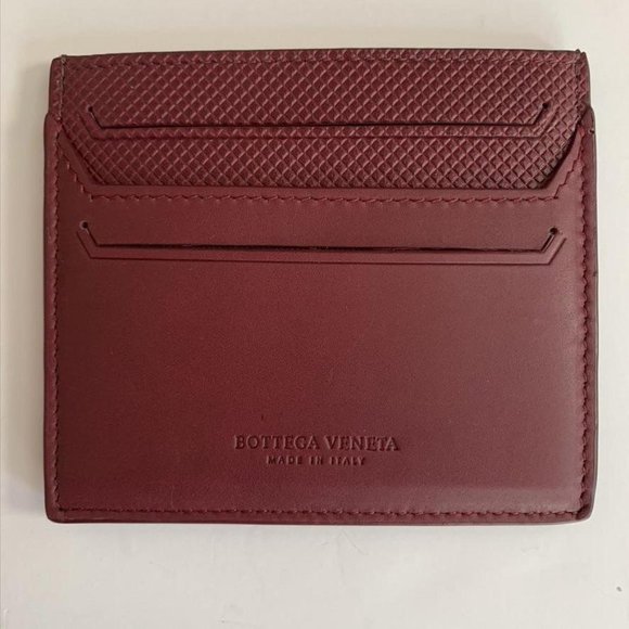 Bottega Veneta Marco Polo Cardholder Burgundy leather - Picture 2 of 6